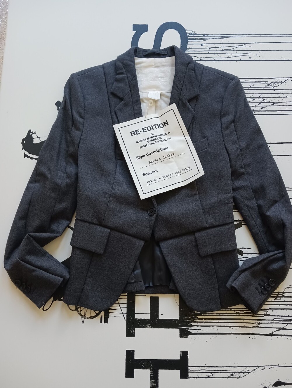NWT Maison Martin Margiela x H& M Darted Jacket Size 2,Autumm-Winter 2005/2006
